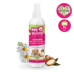 CHAMPÚ BIO EN SECO CON ACEITE DE ARGÁN PARA PERROS Y GATOS 250ml