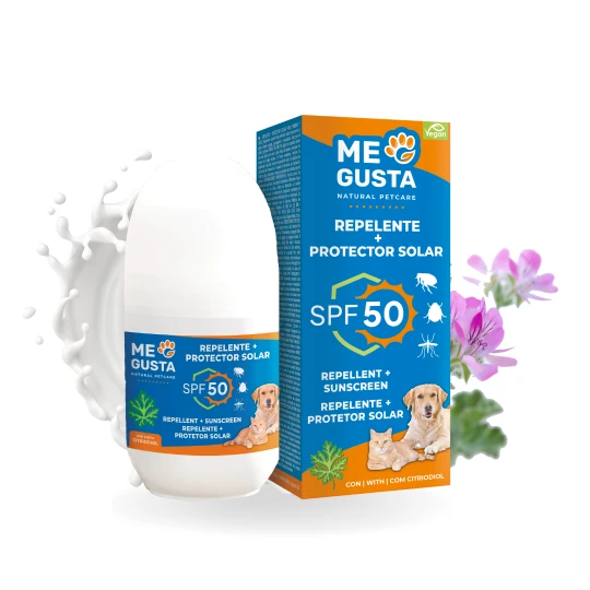 Roll-on anti-insectos con protector solar 50+