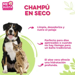 CHAMPÚ BIO EN SECO CON ACEITE DE ARGÁN PARA PERROS Y GATOS 250ml