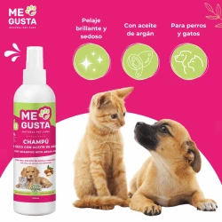 SHAMPOO BIO SECO COM ÓLEO DE ARGAN PARA CÃES E GATOS 250ml